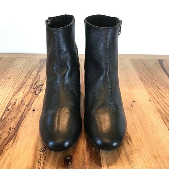 Rebels Ankle Boots Booties Black Block Heel 6.5 - Picture 2 of 8